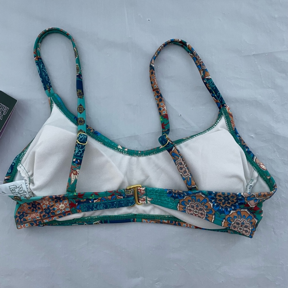 Wild fable women’s Floral Patchwork Bralette Multicolor size XXS(00) NWT - Picture 2 of 4